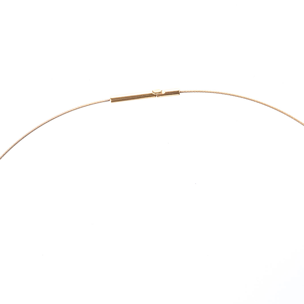 Halsreif vergoldet Tahitiperle